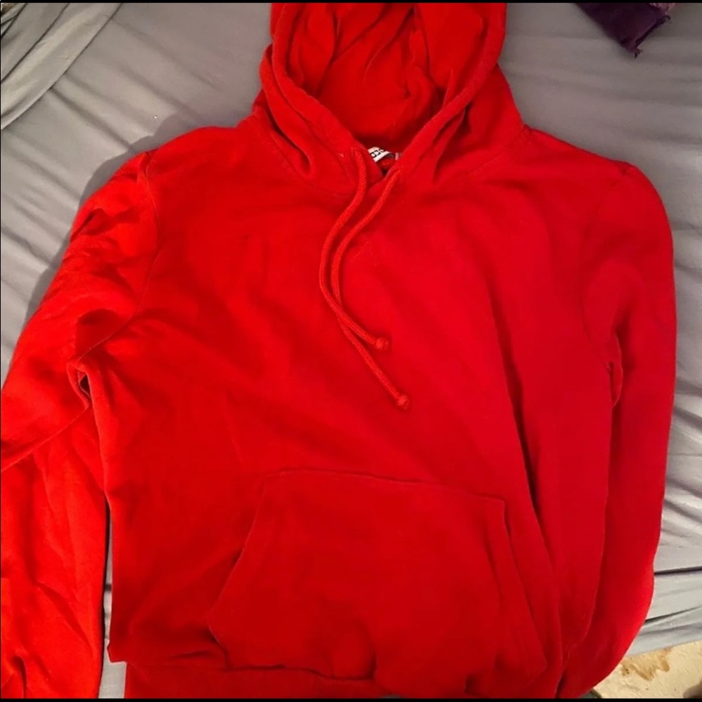 h&m red hoodie